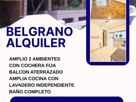 DEPARTAMENTO 2 AMBIENTES - BELGRANO C/CHICO/BARRANCAS, CAPITAL FEDERAL