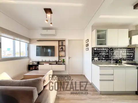 Departamento 2 ambientes con 2 baños