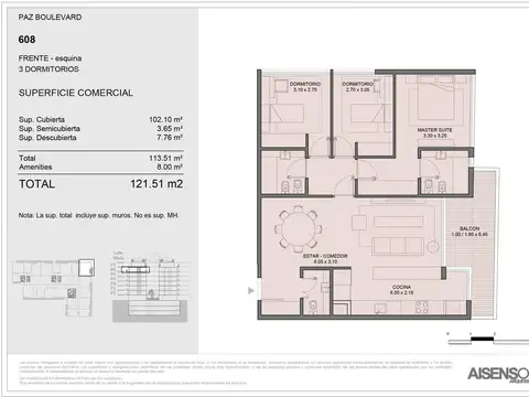Departamento en Venta en Saavedra, USD 534.519