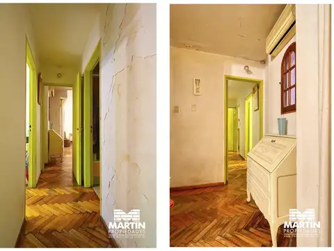 Departamento en venta en Recoleta, 4 ambientes en PB con doble patio y quincho