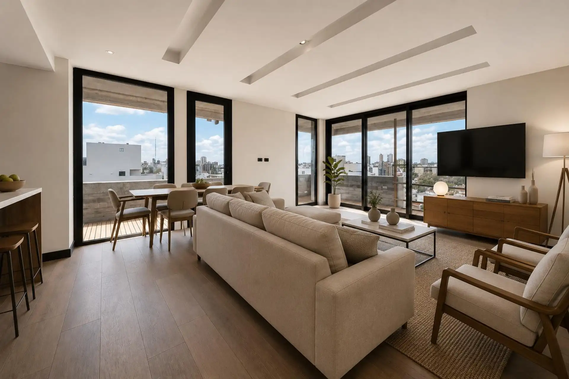 Depto 2 amb, 65m² con terraza — Plaza Mitre