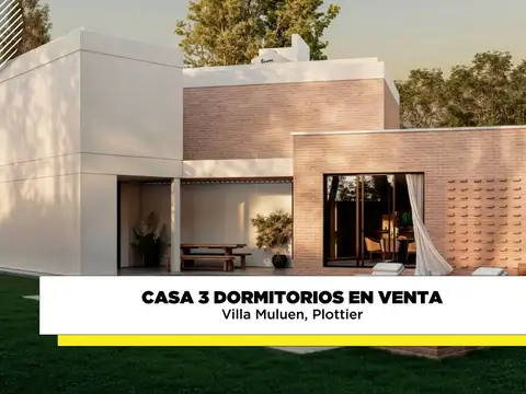Casa 3 dormitorios en pozo en venta Villa Muluen
