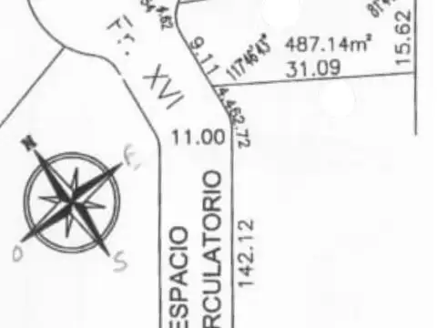 Terreno en Venta de 487,0 m2