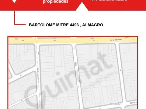 Terreno en Venta en Almagro, USD 385.000