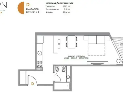 Venta 2 ambientes Estrenar Caballito Pileta Sum