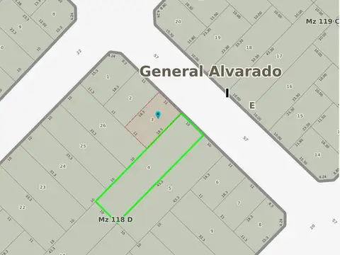 Calle 57 entre 22 y 20