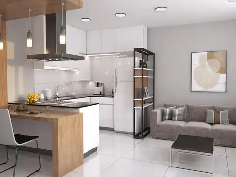 Departamento 2 ambientes con 1 baño