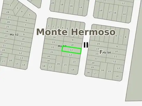 Terreno en venta - 496mts2 - Monte Hermoso