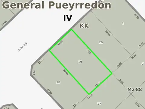 calle 28 entre 813 y 800