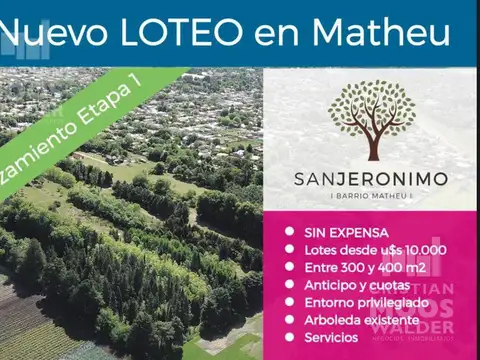 Terreno en Venta en Matheu, Partido de Escobar