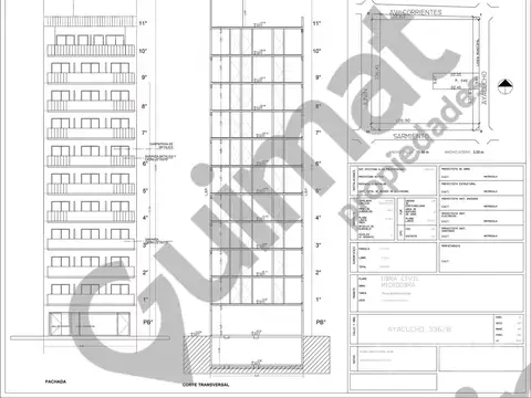 Edificio En Block en venta! Ayacucho y Corrientes -  2380m2 - 60 Unidades - Lideres en Terrenos