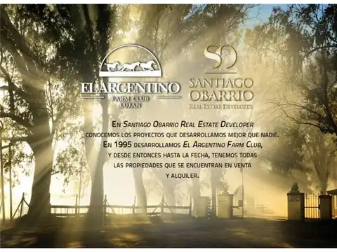 Terreno en Venta en El Argentino Farm Club, USD 135.000