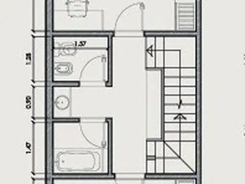 Casa 3 ambientes con 3 baños