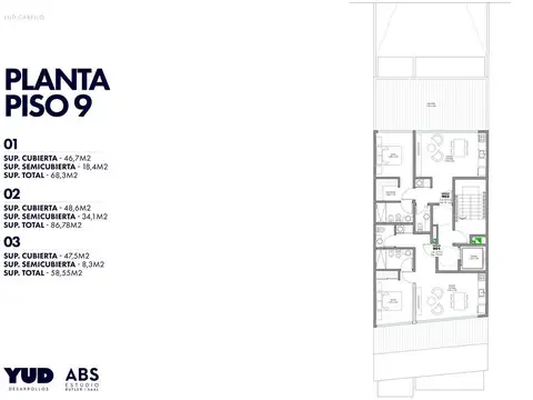 Departamento de 2 ambientes en venta en Palermo Chico