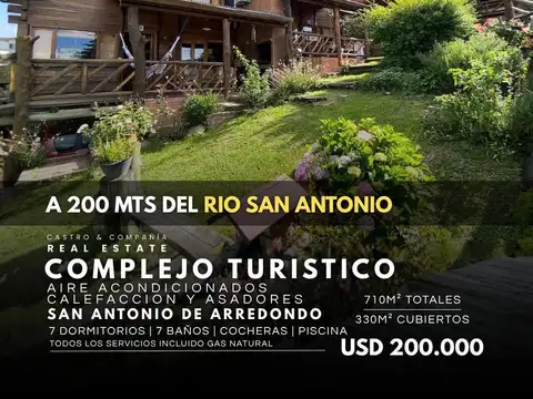 Venta Complejo De 3 Cabañas Y Departamento Equipados A 200Mts Del Rio En San Antonio De Arredondo