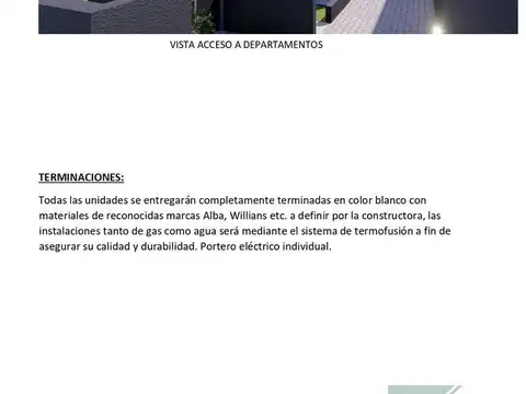 Departamento en Venta de 1 dormitorio