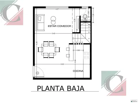 duplex 2 ambientes sin expensas