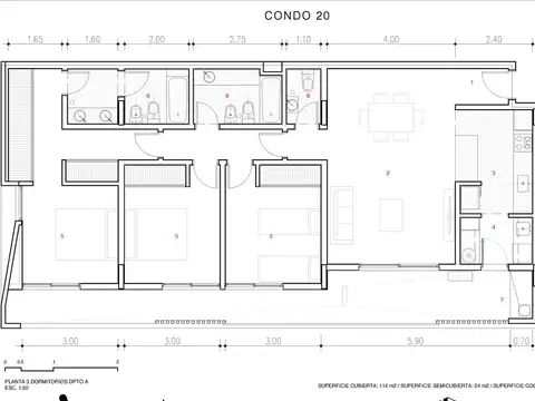 Departamento en Venta con 2 cocheras