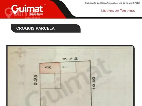 Terreno en Venta de 78,0 m2