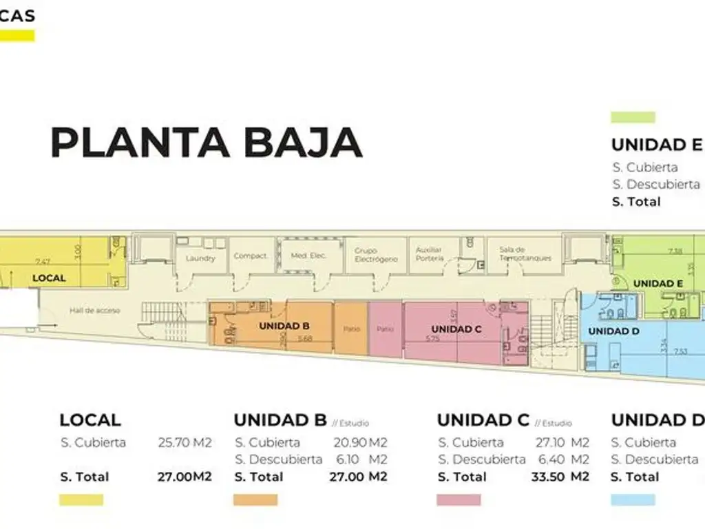Emprendimiento en Barrio Norte - Etapa: En construcción