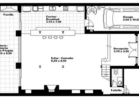 Casa 5 ambientes con 3 baños
