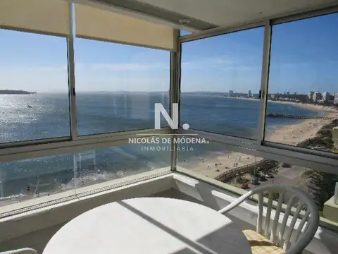 Frente al mar, vista directa.