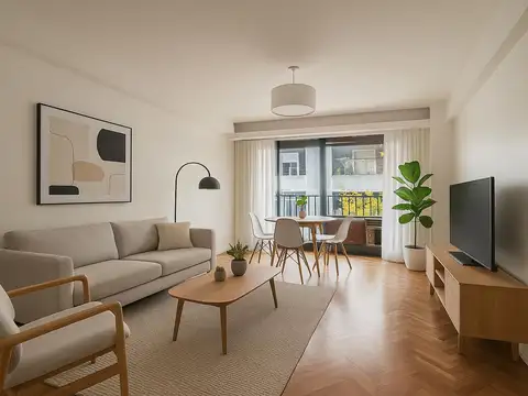 Departamento 4 ambientes, muy luminoso, balcón.