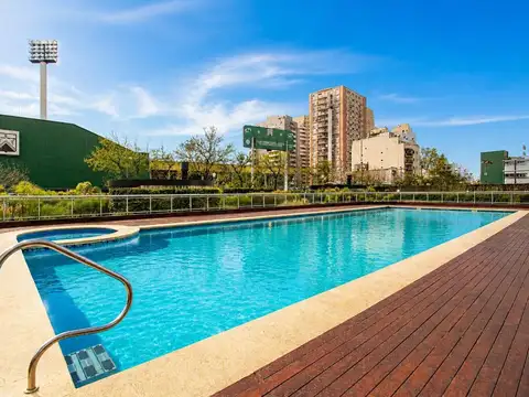 3 amb piso alto con balcón + Cochera fija + Full Amenities