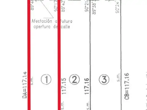 Terreno de 2196 m2 en Callejon El Sable 2900