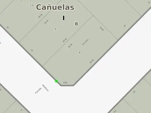 Lote en  venta cañuelas centro