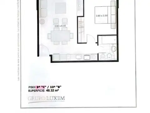 Departamento en Venta de 1 dormitorio