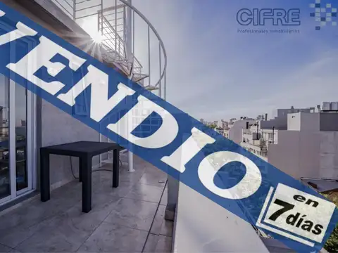 Departamento 3 ambientes con amplio balcón y terraza propia Cochera fija cubierta.