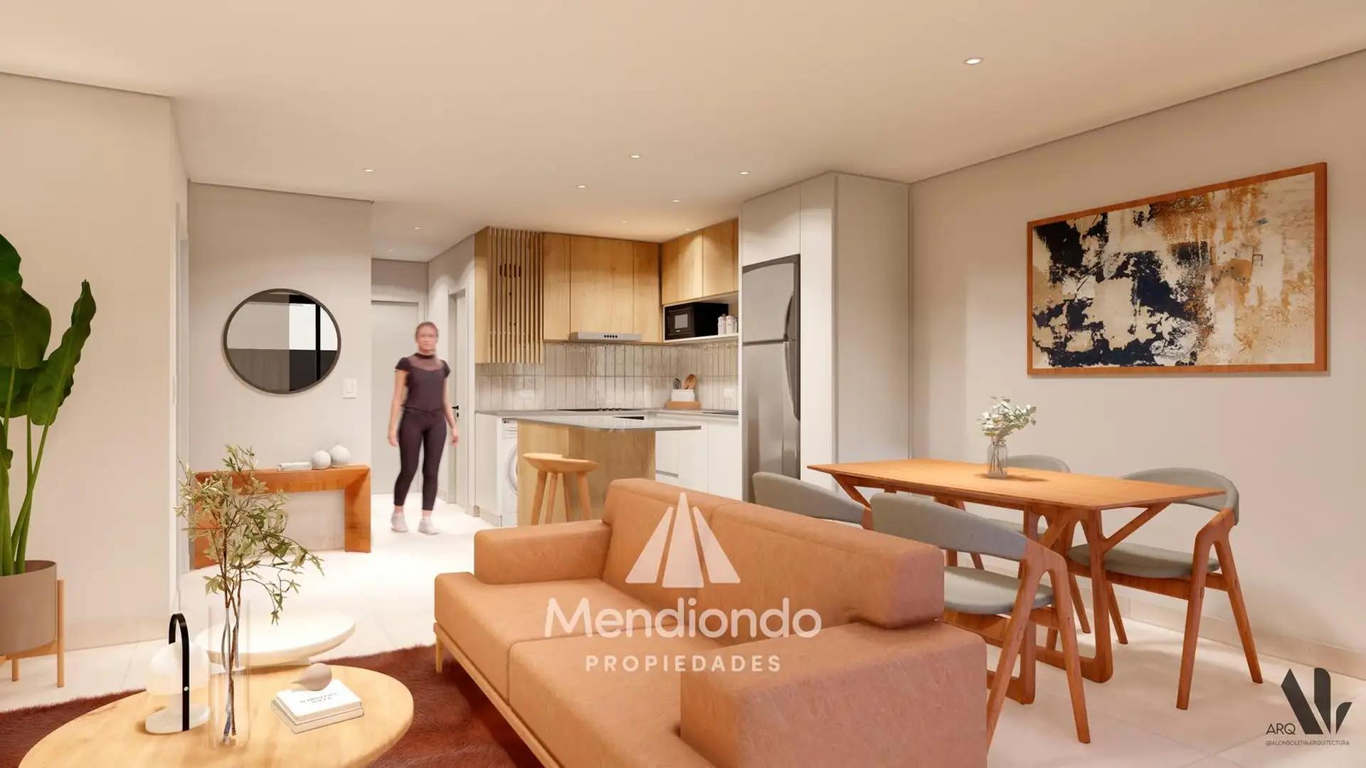 Semipiso 2 amb. PISO 5to frente c/ Balcón - Zona Güemes Aldrey