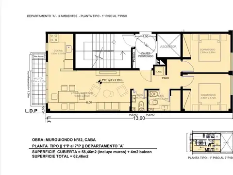 Departamento en Venta en Liniers, USD 125.000