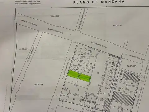 Terreno en Venta, FOS 80