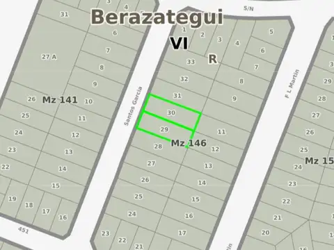 Terreno en Venta en Berazategui, USD 88.000