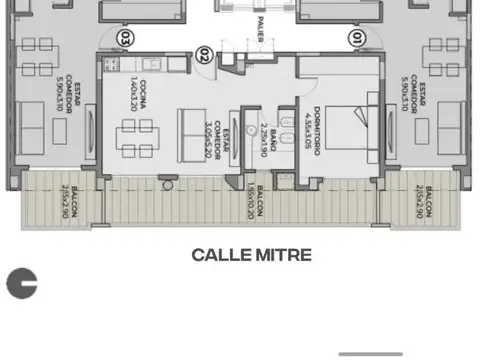 Departamento en Venta con 1 cocheras