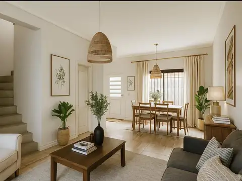 Depto Tipo Casa 3 ambientes con 1 baño