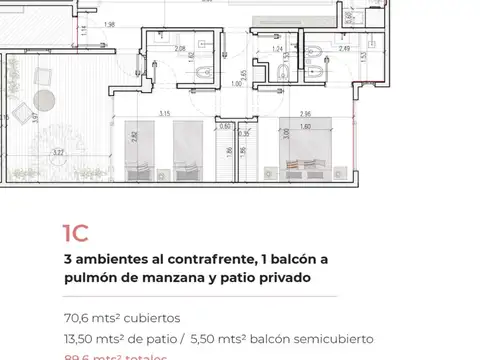 Departamento en  Saavedra