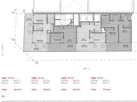 Junín y Av. Córdoba - Unidad 13/14C Duplex