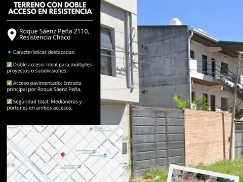 SE VENDE: ROQUE SAENZ PEÑA 2110, TERRENO DE 8,35X26 Mts.