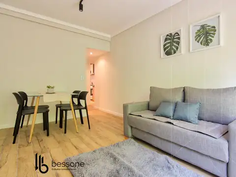 Departamento 2 Ambientes Con Balcon Reciclado Amoblado Plaza Colon