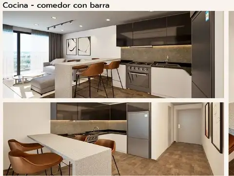 Departamento 2 ambientes con 1 baño