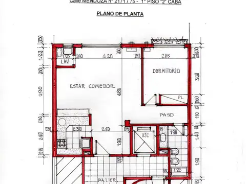 Departamento en Venta de 2 ambientes