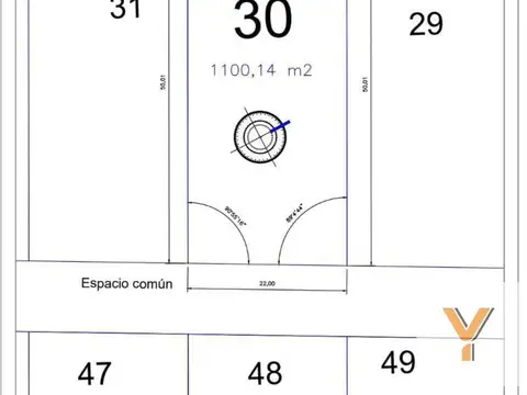 Terreno en Venta de 1100,0 m2
