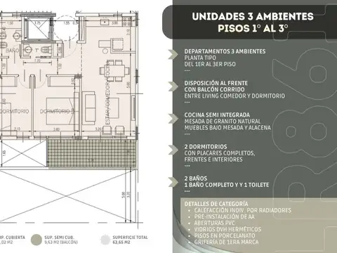 VENTA DEPARTAMENTO 3 AMBIENTES QUILMES / BERNAL