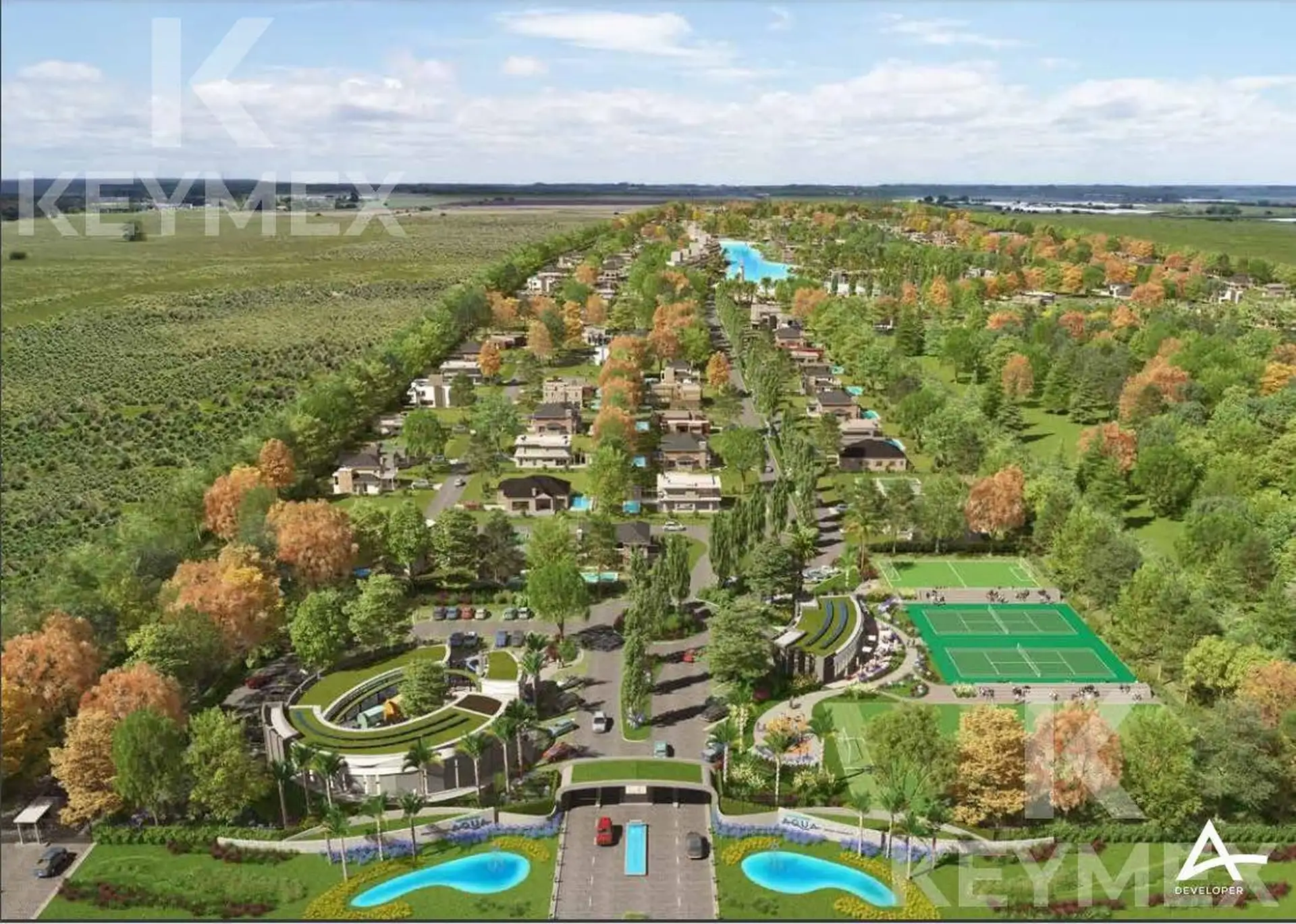 Lotes en venta desde 600m² en proyecto AQUA con laguna y deportes