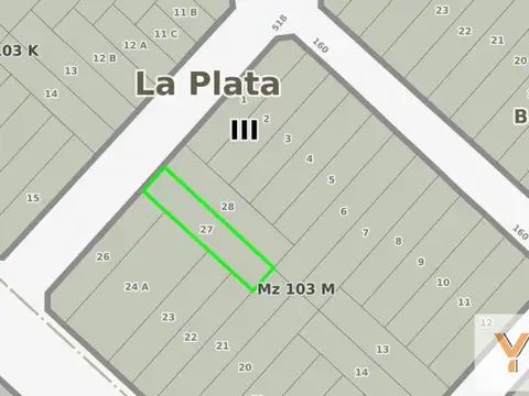 Terreno en Venta en Melchor Romero, USD 28.000