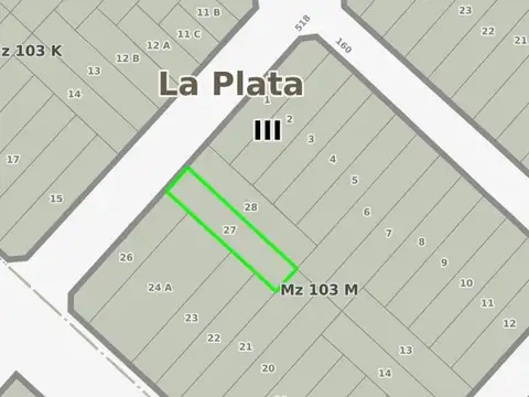 Terreno en Venta en Melchor Romero, USD 28.000