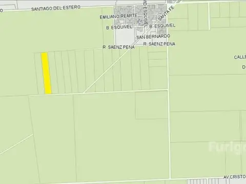 Fracción de 3 ha en venta en Pérez